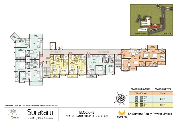 SURATARU's BLOCK B - TYPICAL FLOOR PLAN