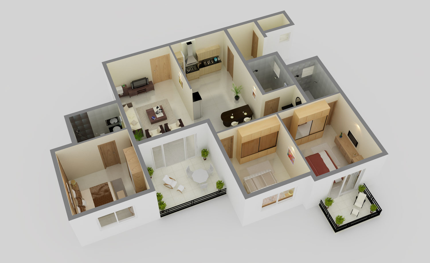 Soudhamini 3BHK Floor Plan